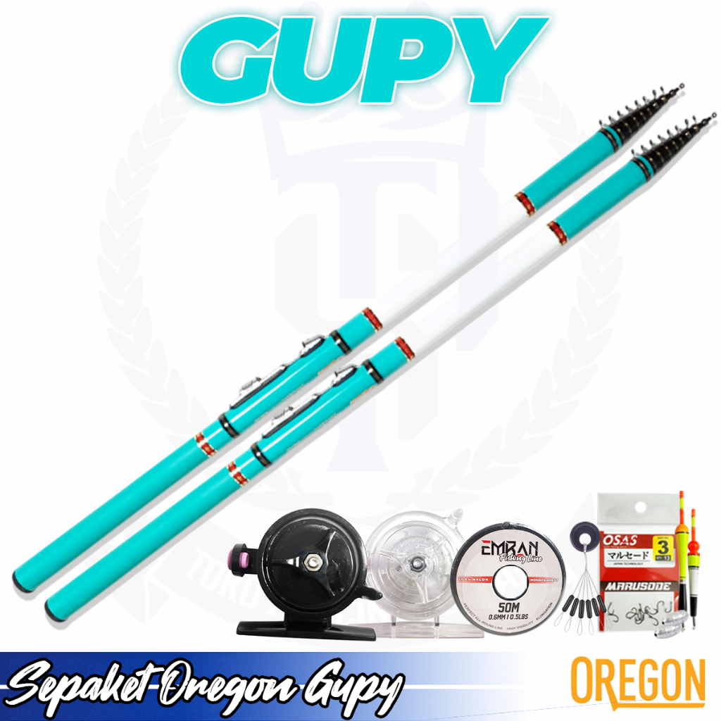 SET LENGKAP Pancing Tegek Kolong Oregon Gupy Sudah Kolong Siap Pakai Joran