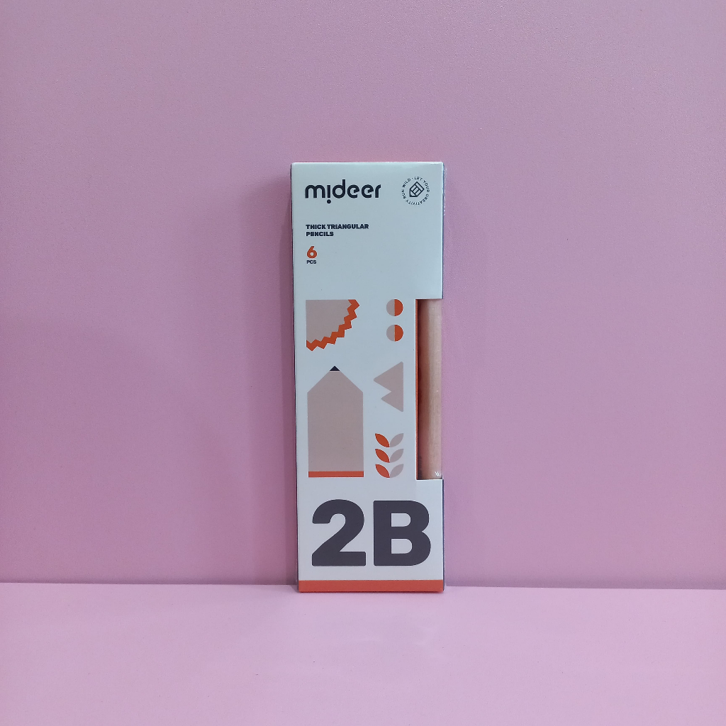 

Mideer Thick Triangular Pencil 2B 4B 6B Pensil Segitiga Alat Tulis Sekolah