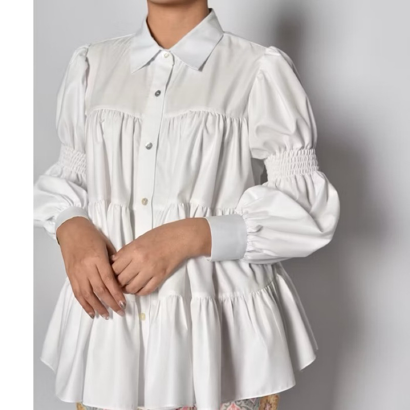 Preloved sideline blouse putih M