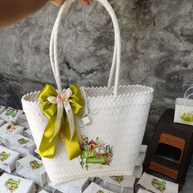 tas anyaman premium, tas idul fitri , tas hampers besar