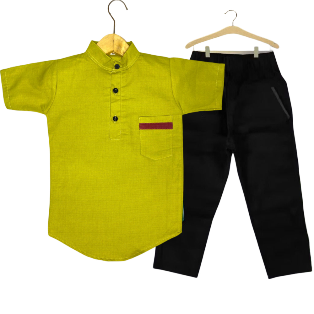 BAJU KAMEJA KOKO KURTA ANAK LAKI-LAKI / SETELAN ANAK LAKI-LAKI DAN CELANA CHINO PANJANG DENGAN WARNA