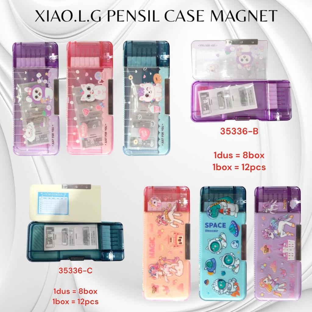

XIAOLINGJING PENSIL CASE MAGNET +STIKER LUCU 35336-C & 35336-b