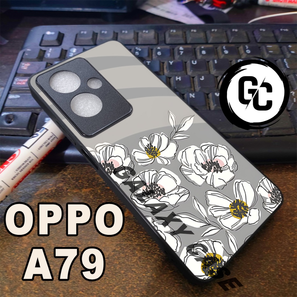 case Hp OPPO A79/GC11/Motif BUNGA/softcase glossy OPPO A79 /Casing Oppo A79/kesing oppo A79/glitter