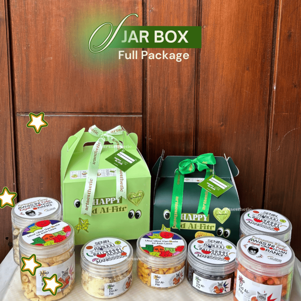 

[S] JAR BOX FULL PACKAGE SUDAH TERMASUK ISIAN | TOPLES BOX | HAMPERS LEBARAN | HADIAH LEBARAN IDUL FITRI by artaesthetic