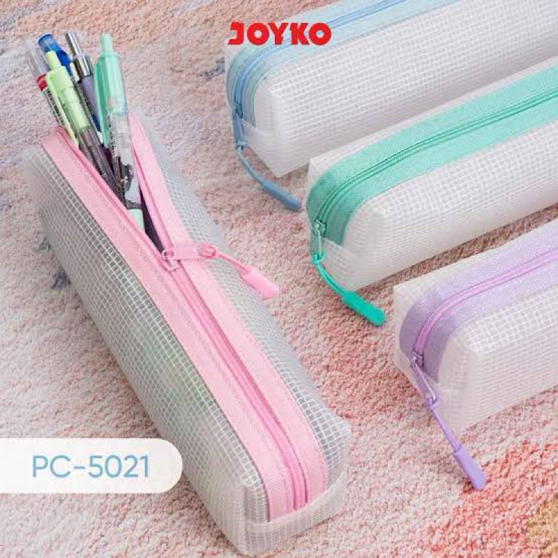 

Pencil Case Joyko PC-5021 | Mesh Material | Tempat Pensil Jaring