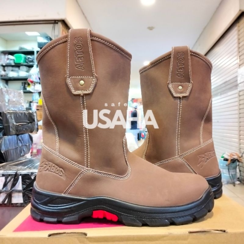 Sepatu Aetos Lithium Mocca / Sepatu Safety Aetos Original Berkualitas