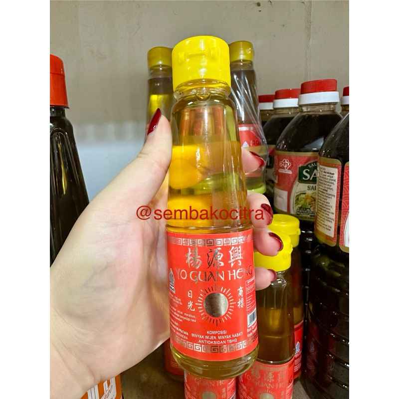 

Minyak Wijen YO GUAN HENG ukuran 110ml / MINYAK WIJEN KECIL / MINYAK WIJEN 110ml