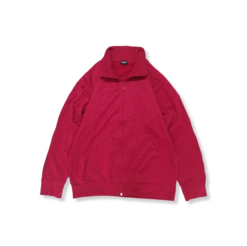 Jaket Tracktop Uniqlo Merah Second XL