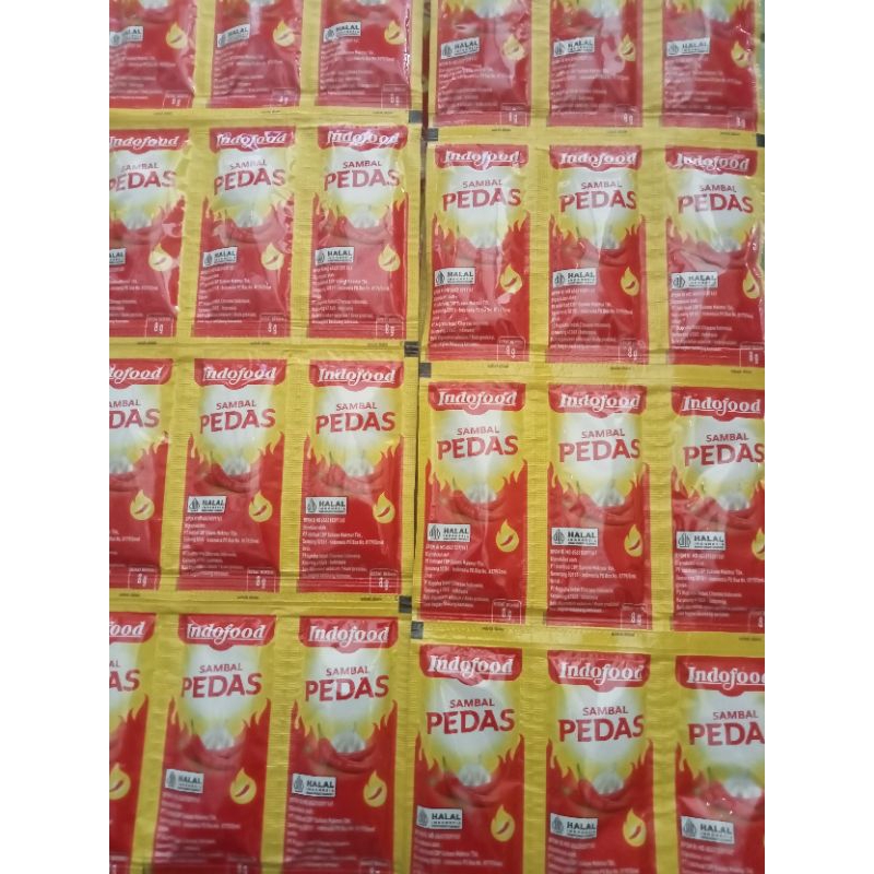 

Indofood sambal Pedas per renceng