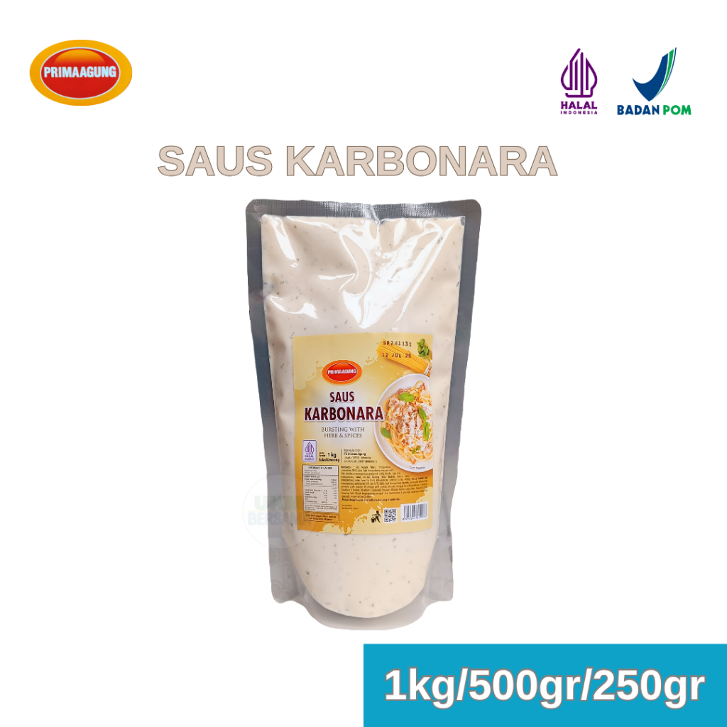 

Prima Agung Saus Karbonara Kemasan 1kg/500gr/250gr
