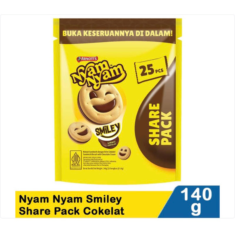 

Arnott’s Nyam Nyam Smiley Share pack 140 g