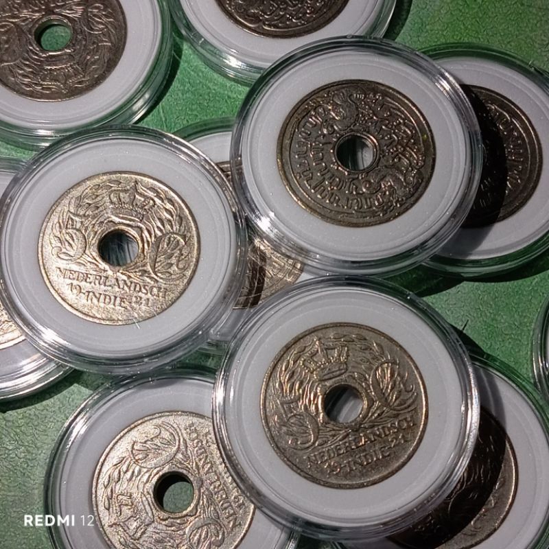 uang koin kuno 5 sen nikel era tahun 1920an bekas asli
