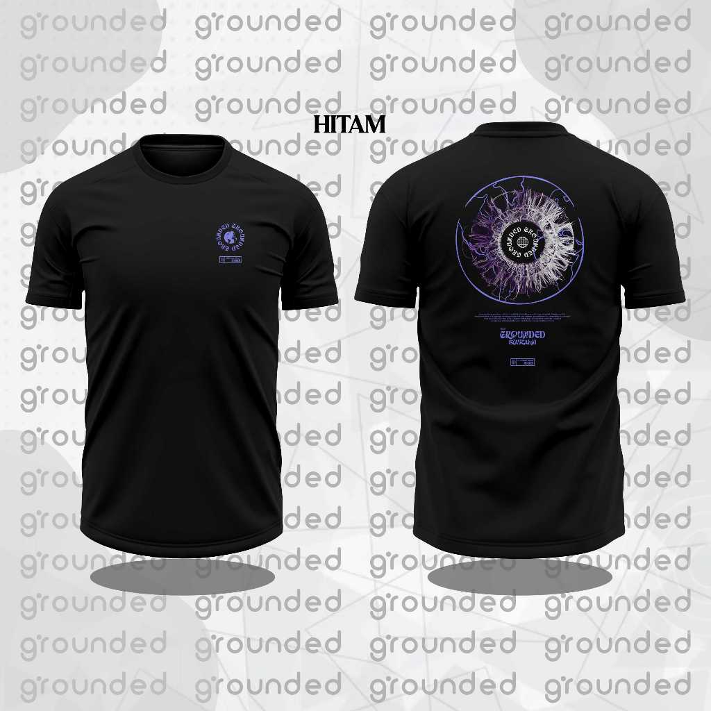 Kaos Pria Distro Keren Original 100% | T-shirt Grounded Oval