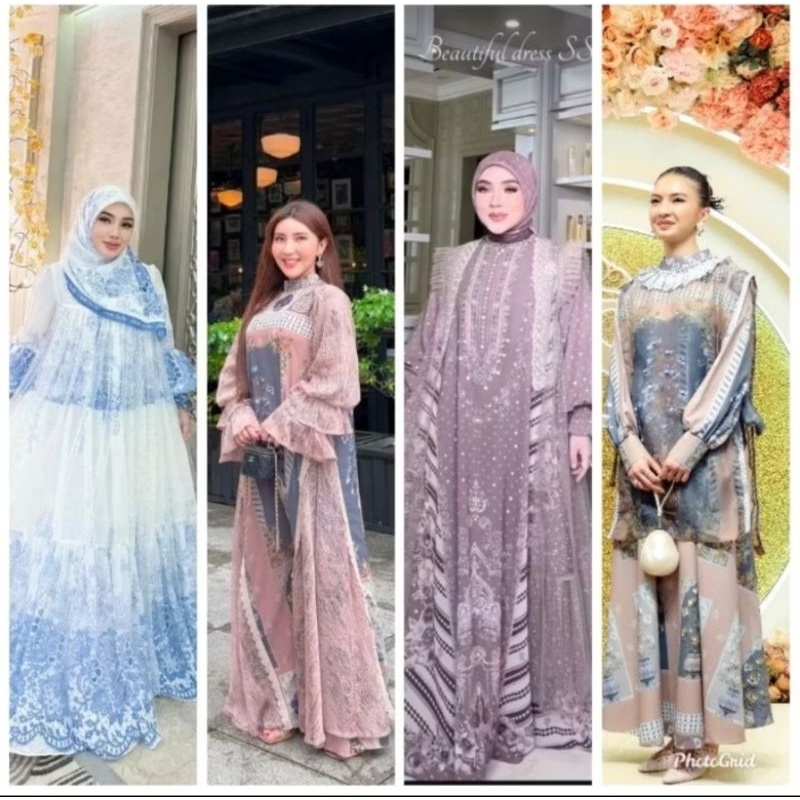 GAMIS SET HIJAB GRAND OPENING SHELLASAUKIA STORE LANGKA