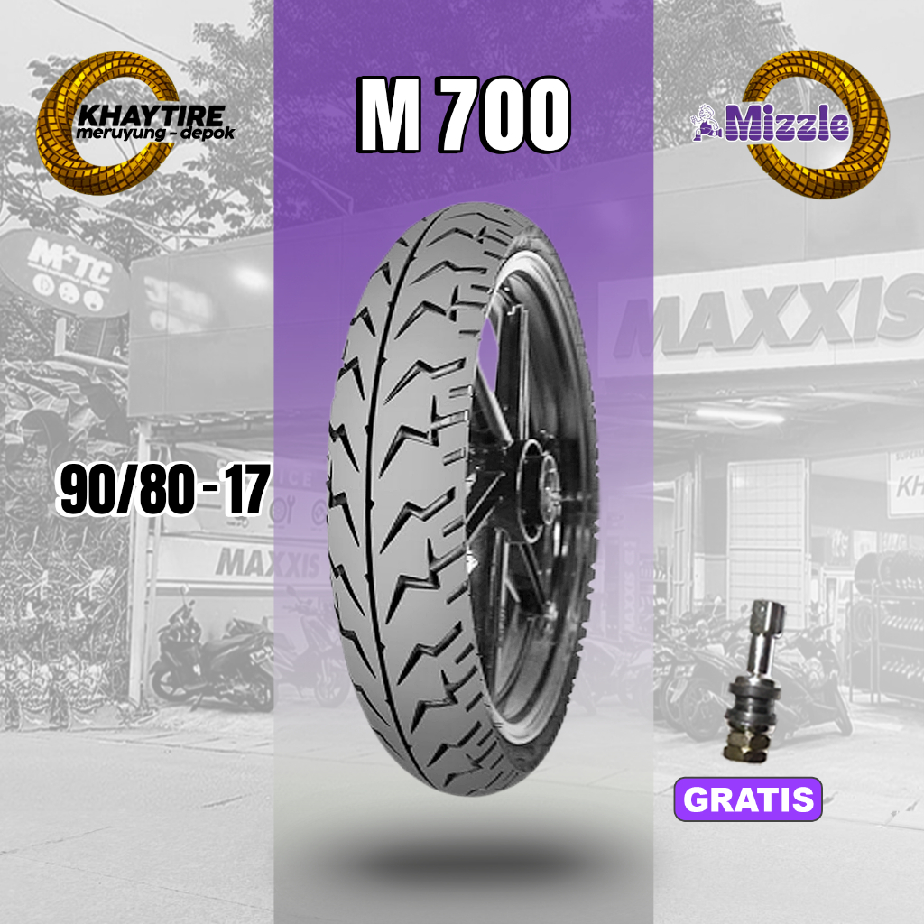 Ban Motor Bebek MIZZLE M700 90/80 Ring 17 Tubeless