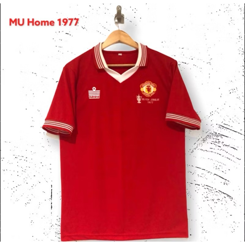 Jersey Retro Mu utd admiral silver jubilee Classic Blockcore