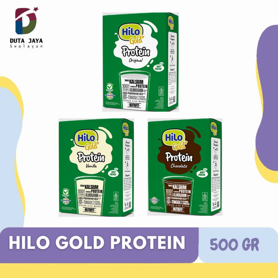 

Hilo Gold Susu Lansia Tinggi Kalsium Chocolate, Vanilla, Original 500g