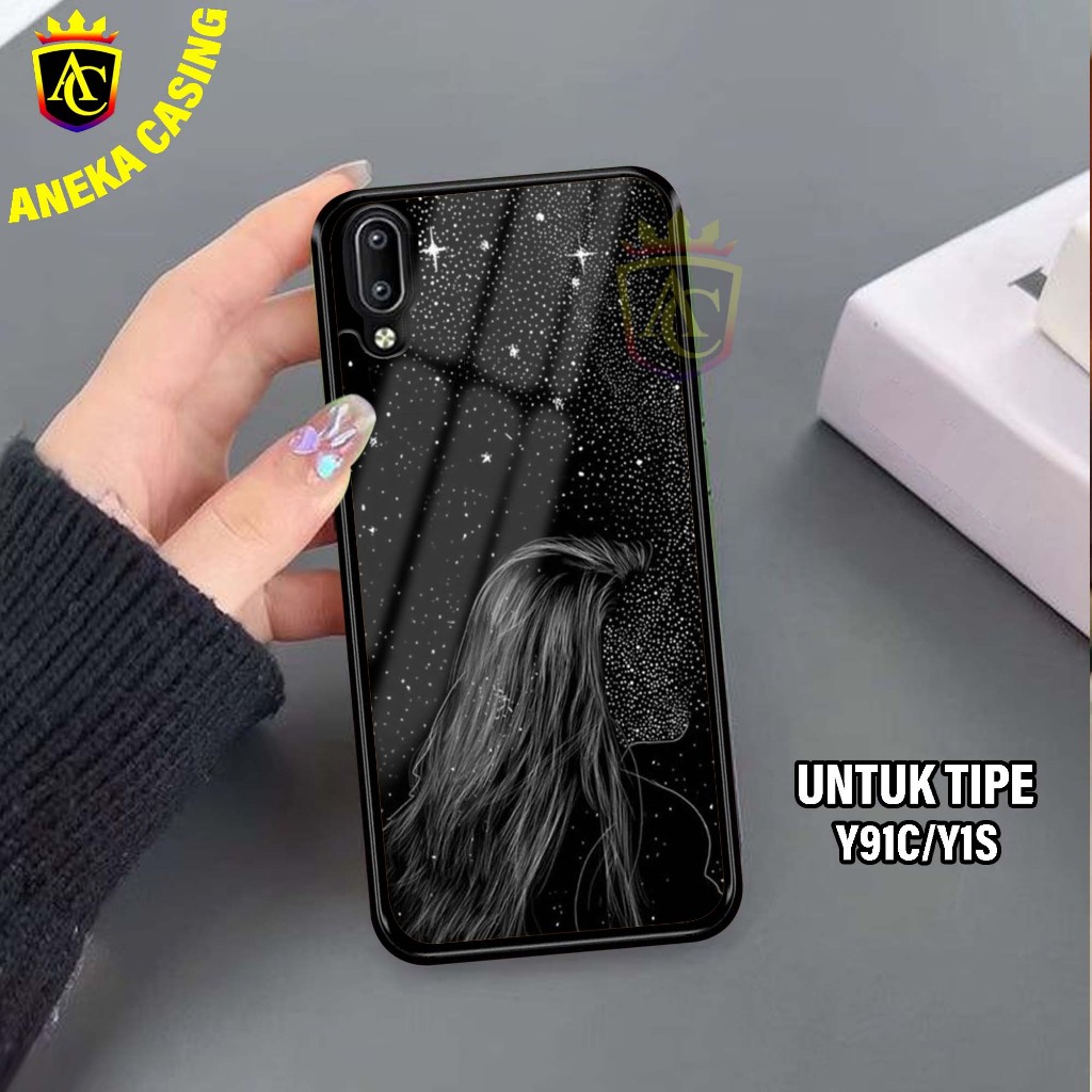 Case VIVO Y91C/Y1S-Hardcase Glossy casing Hp VIVO Y91C/Y1S Terbaru [Motif - COUPLE] - Aneka Case Men