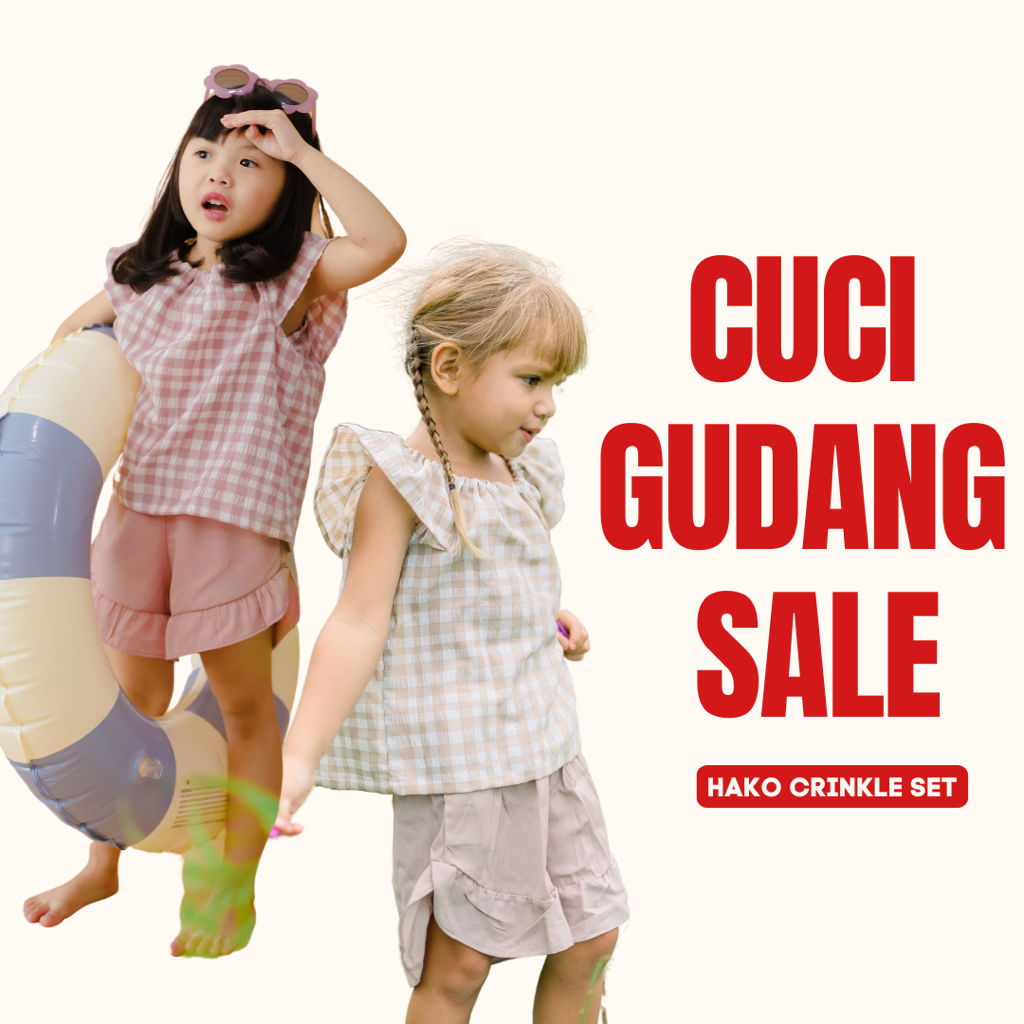 TODA KIDDY - Hako Crinkle Set ( setelan anak perempuan / setelan crinkle anak / setelan rayon anak /