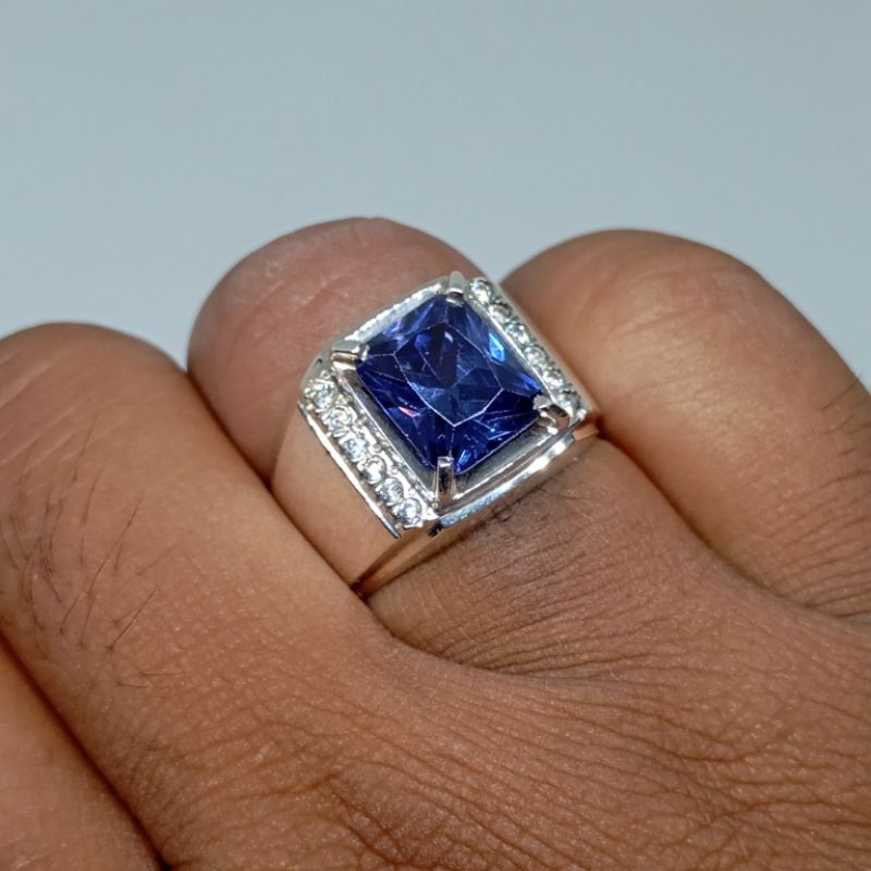 Cincin King Safir Ring Perak Silver 925