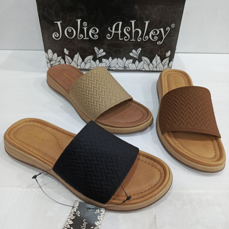 Sandal Flat Rajut Jolie Ashley tipe Bianca 02 | Sandal flat Wanita | Sandal Rajut wanita