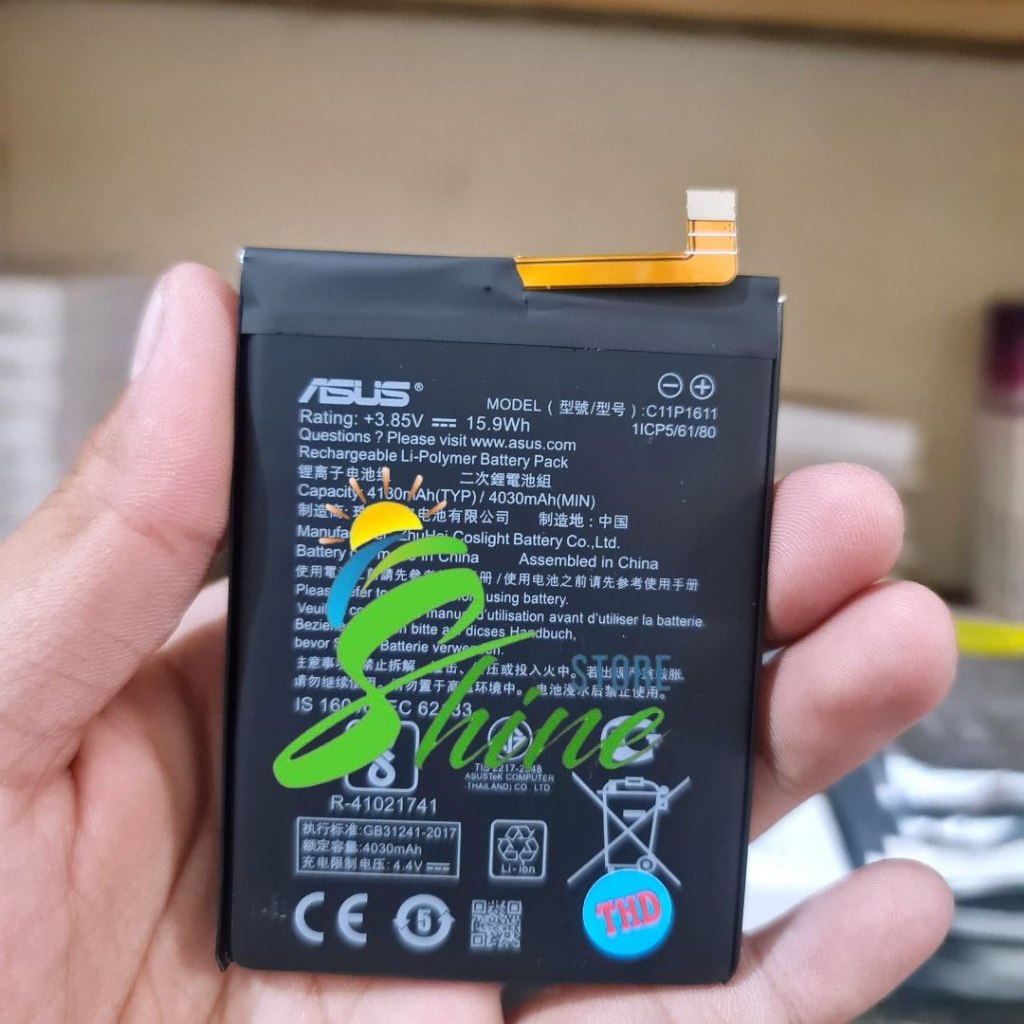 Baterai Batre Asus C11P1611 Original HP Asus Zenfone Max Plus M1 ZB570TL X018D Battery Batrei Tanam