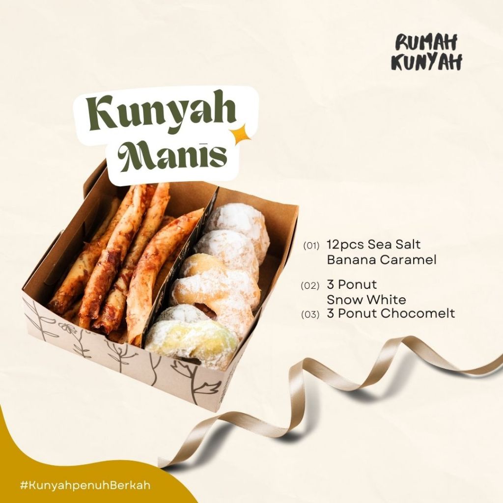 

PAKET RAMADAN KUNYAH CLASIC PISANG KARAMEL & DONAT KENTANG RUMAH KUNYAH DIGORENG COCONUT OIL