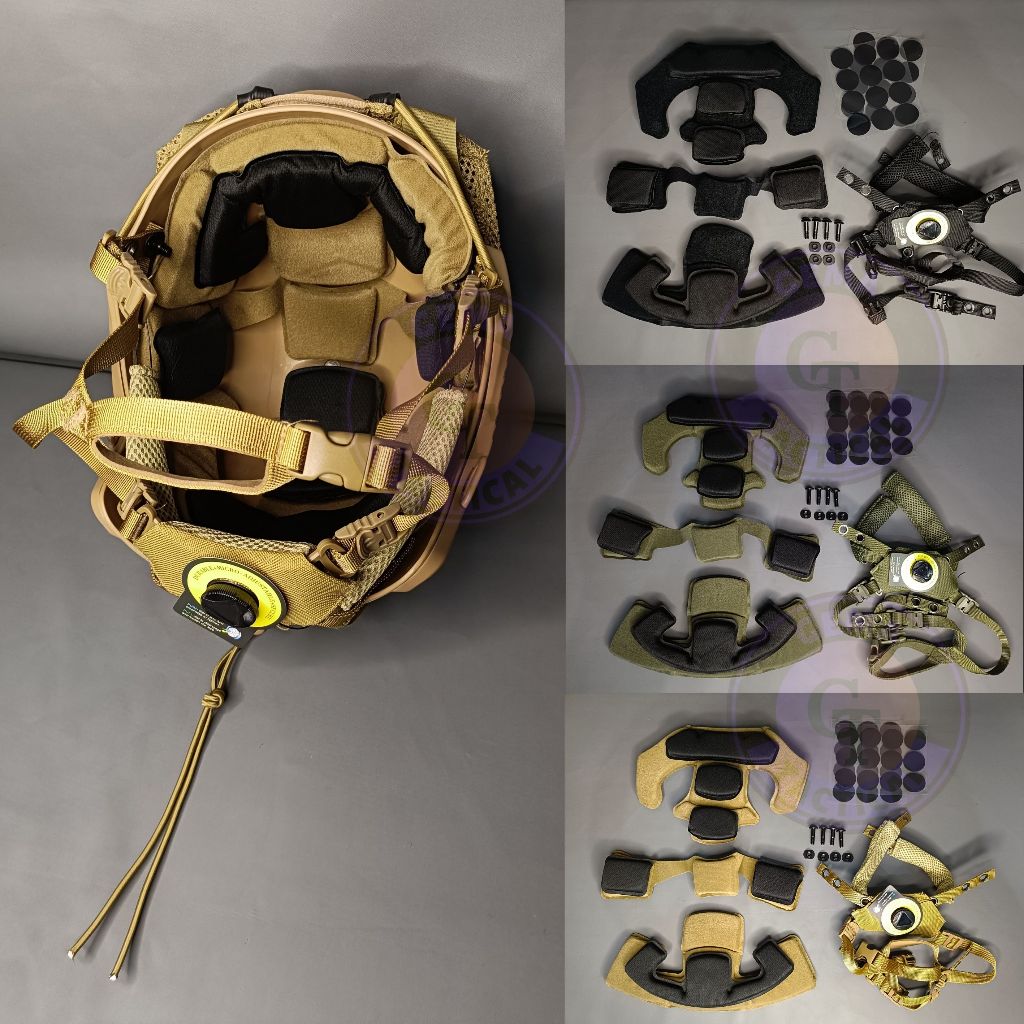 cover helm tali putar / adjustable strap helmet wendy fast mich / Tali helm Tactical FMA Wendy Helme