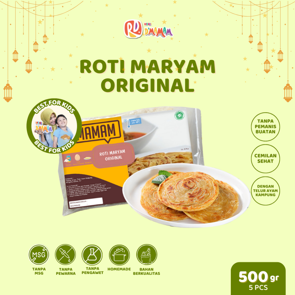 

Radaza D'MAMAM Roti Maryam Original 500g Homemade / Roti Cane / Roti Canai