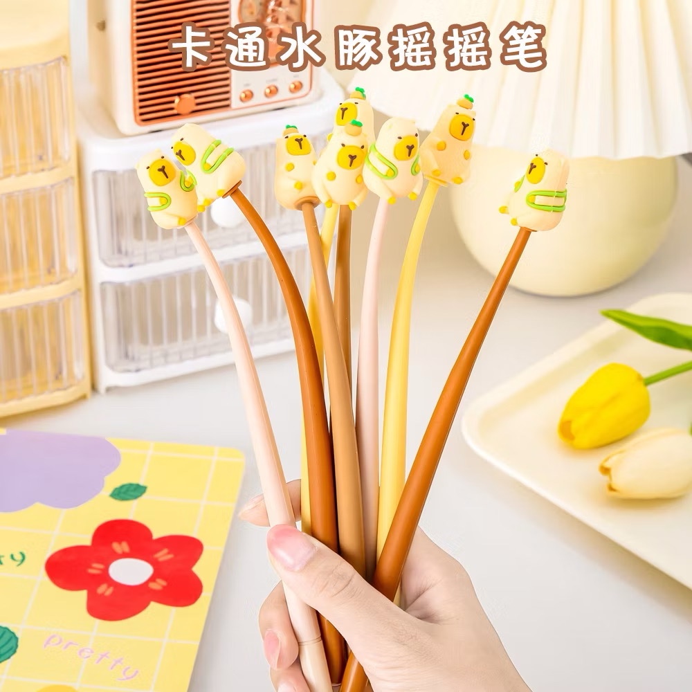 

Pulpen Anak Goyang Lentur Capybara 3D Pen Elastis Capy Bara Karakter Lucu Kartun 0.5mm