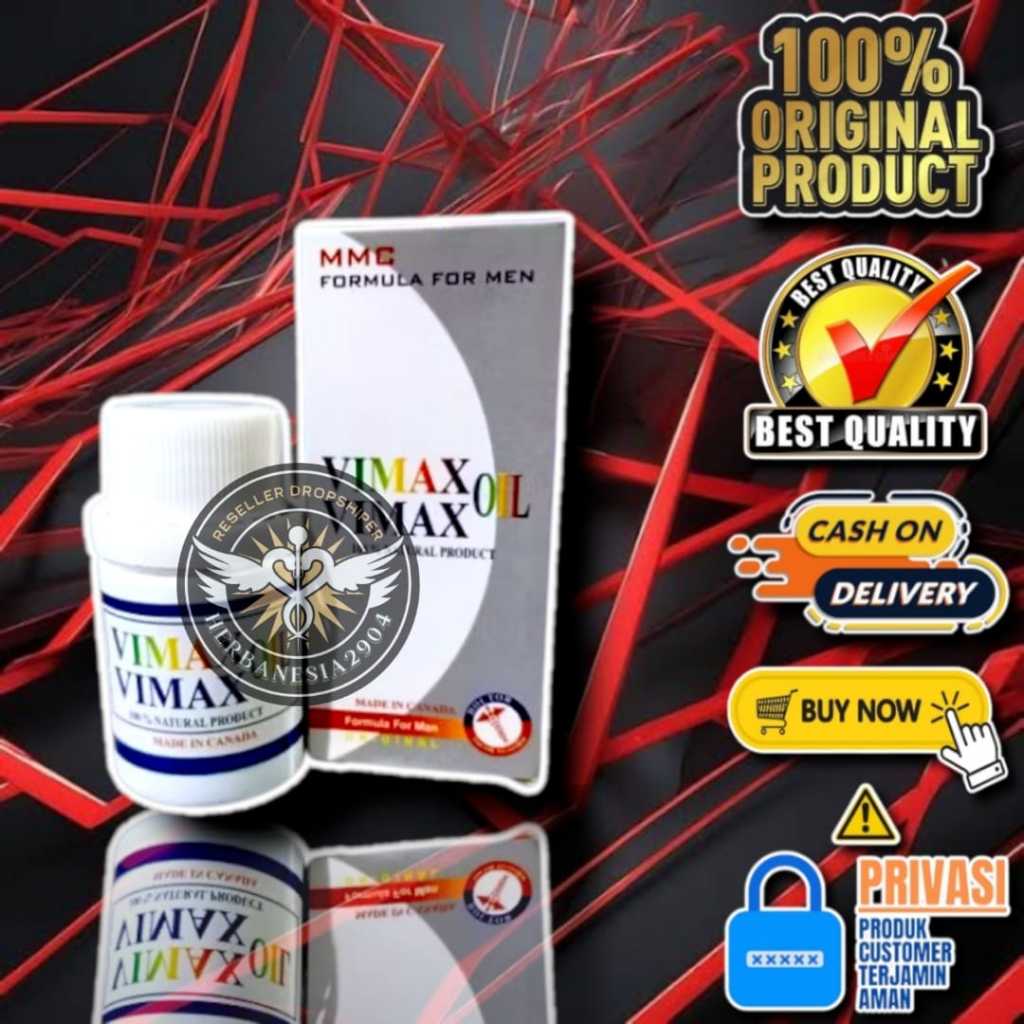 Bisa COD VIM-X OIL MADE IN CANADA Asli Original 100% Terbukti Manjur / Minyak Oles Vimax Herbal Pria
