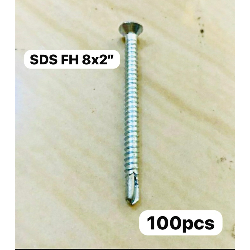 100 pcs / Sekrup sds FH 8×2"