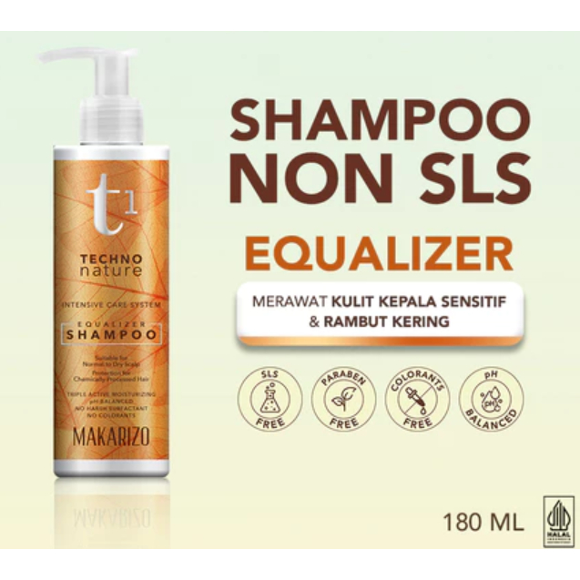 Makarizo T1 Techno Nature Shampo 180ml