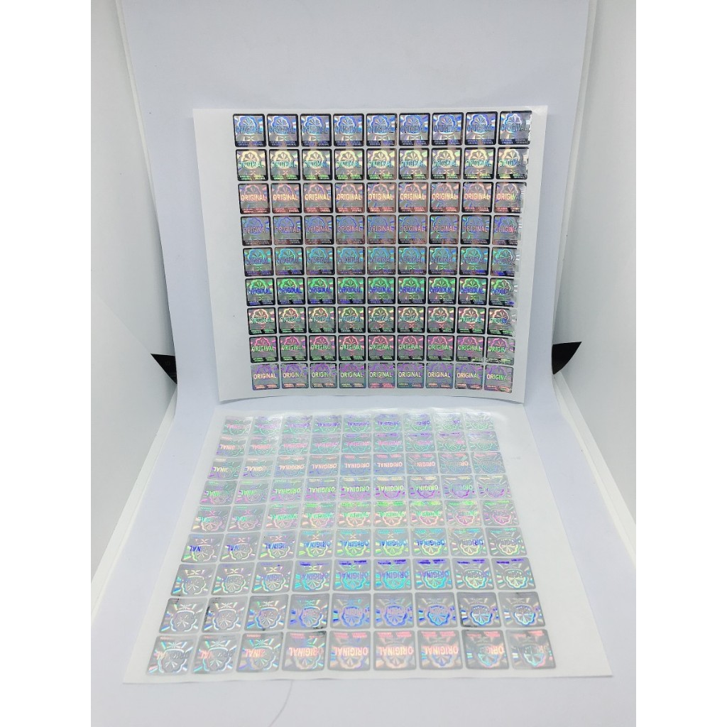 

{ CV DINO PERMATA } STICKER HOLOGRAM ORIGINAL WARNA SILVER