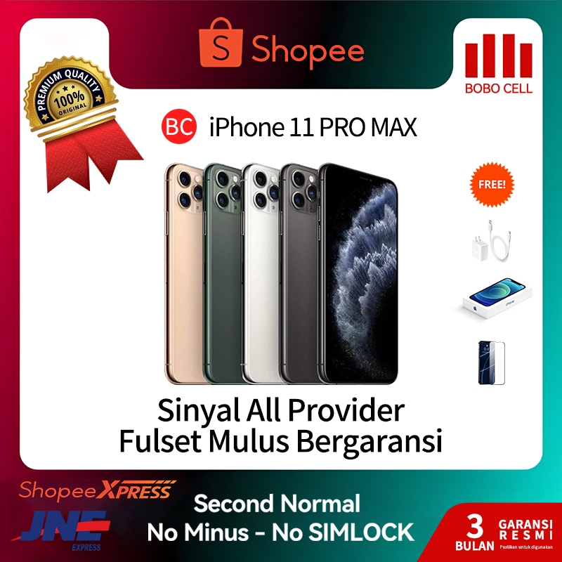 IPHONE 11ProMax 64GB 256GB Second BEKAS | MULUS 11ProMax NORMAL FULLSET Kondisi