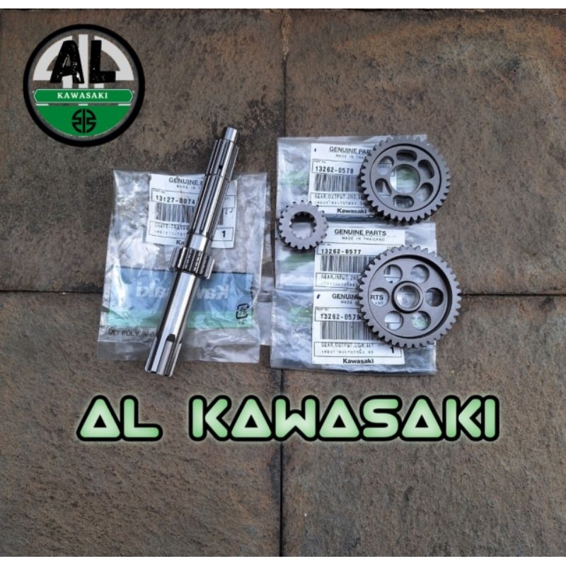 gear gir gigi rasio 1 dan 2 set as rasio kawasaki klx 140 klx140 pnp klx 150 original