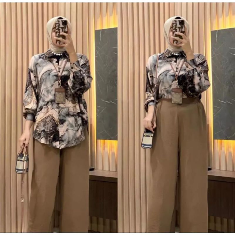 Baju Muslim Wanita Bajukurung 2025 Setcelan S M L Xl Xxl 1Stel One Set Wanset 1 Stel Baju Lebaran Re