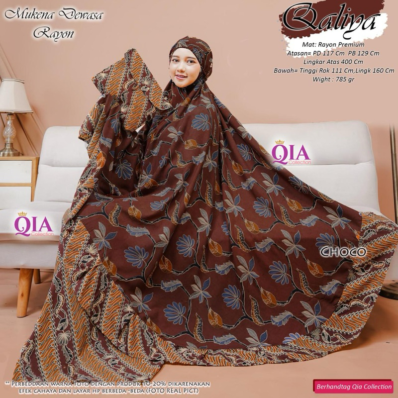 [QIA COLLECTION] MUKENA BATIK QALIYA BY QIA COLLECTION MUKENA MOTIF MURAH MUKENA KEKINIAN MUKENA RAY