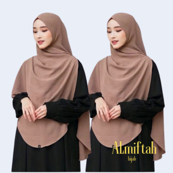 KHAIZURAN.HIJAB - Pashmina Jumbo Oval Crinkle Airflow Syari 200x110cm