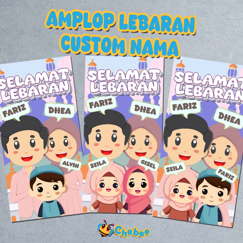 

Amplop Lebaran Custom Nama Keluarga