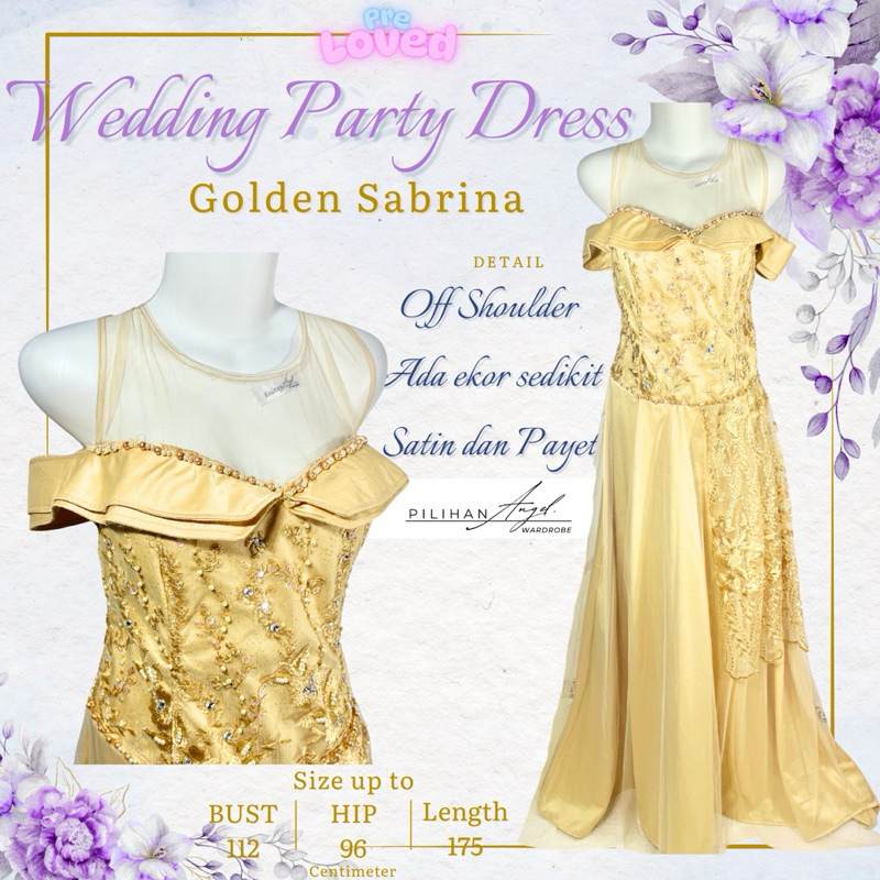 (Like New) GAUN GOLD MAMA & SABRINA SISTER