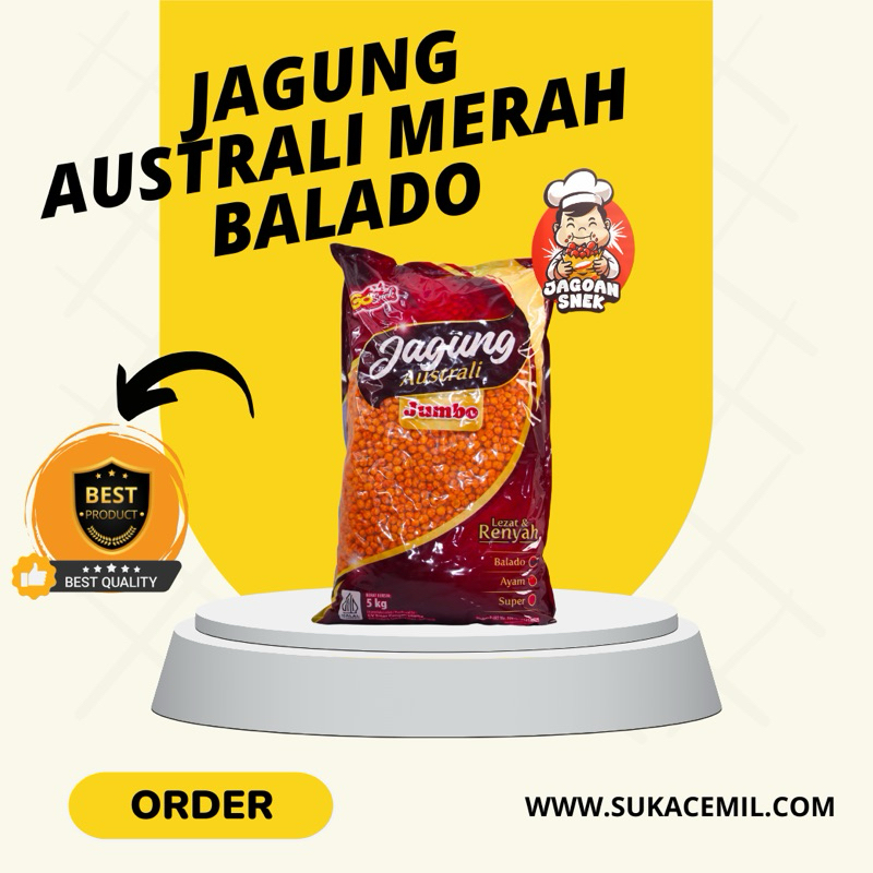 

jagung australi merah balado 5kg