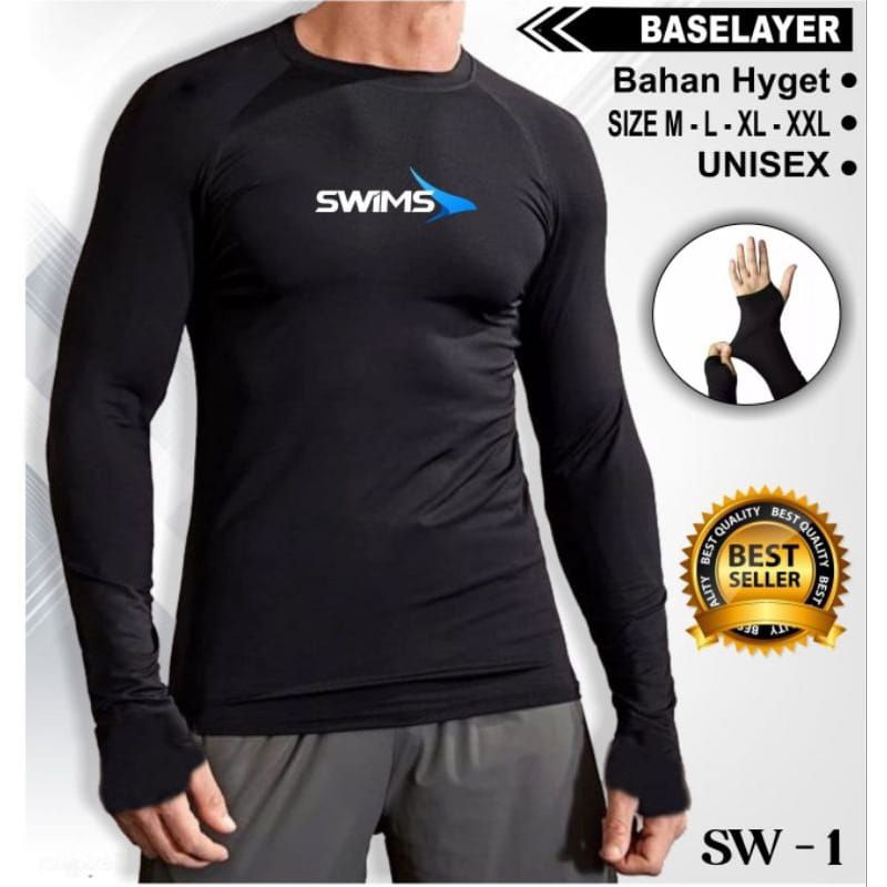 BAJU RENANG PRIA LENGAN PANJANG / KAOS RENANG UNISEX ADEM M-XXL / BAJU RENANG DIBING PRIA LENGAN PAN