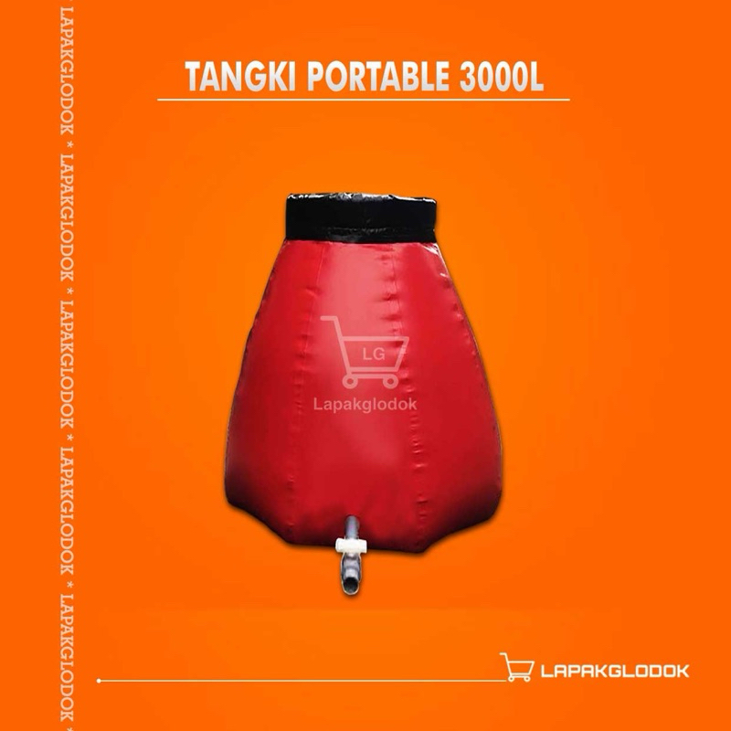 Tangki Portable 3000L- Tangki Lipat - Tangki Penampung Air