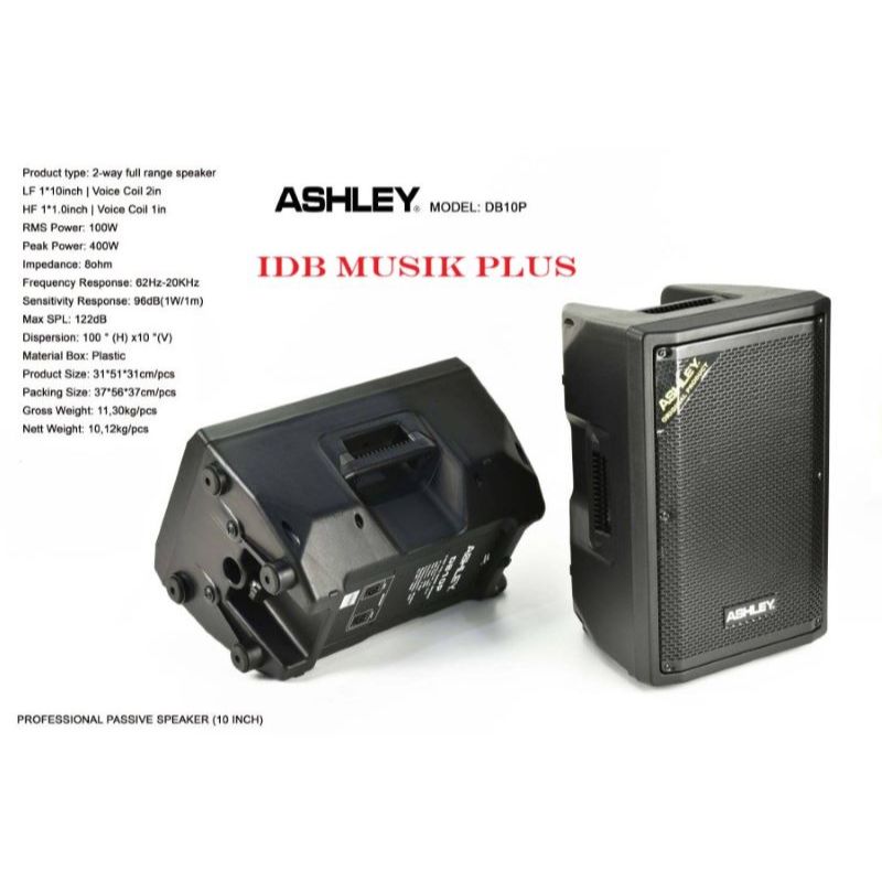 Speaker Pasif 10" Ashley DB10P DB 10P Original