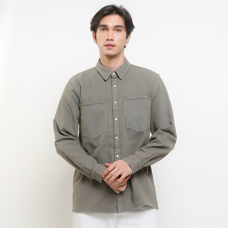 Kemeja Denim Pria Hush Puppies Original - Alamon