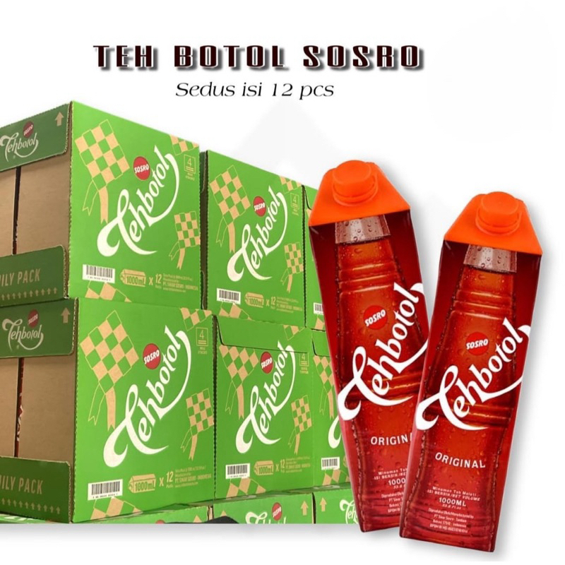 

TEH BOTOL SOSRO 1 Liter isi 12