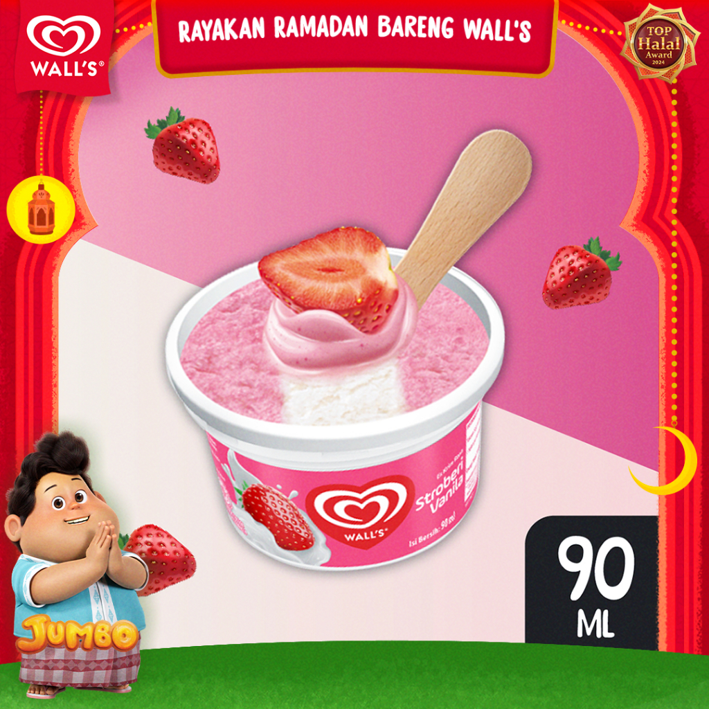 

Populaire Strawberry - Es Krim / Ice Cream Wall's