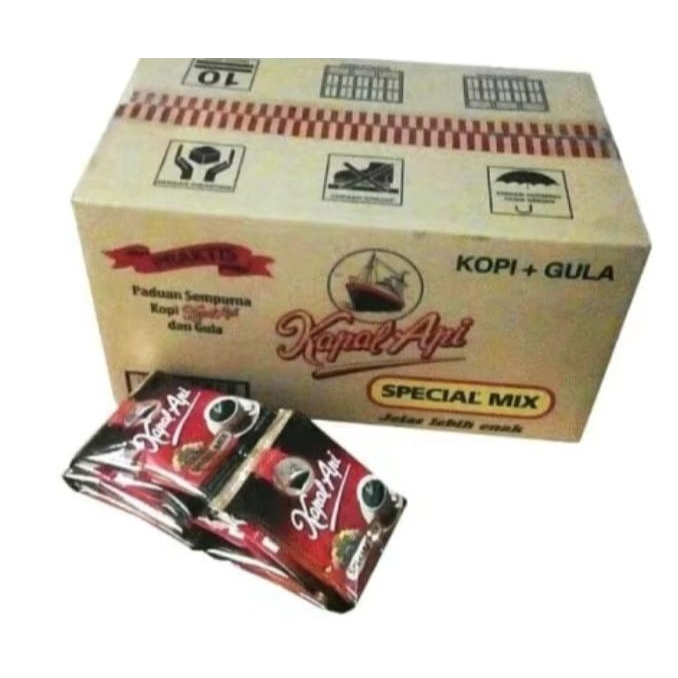 

kapal api special mix 1 dus isi 12 renceng kopi plus gula