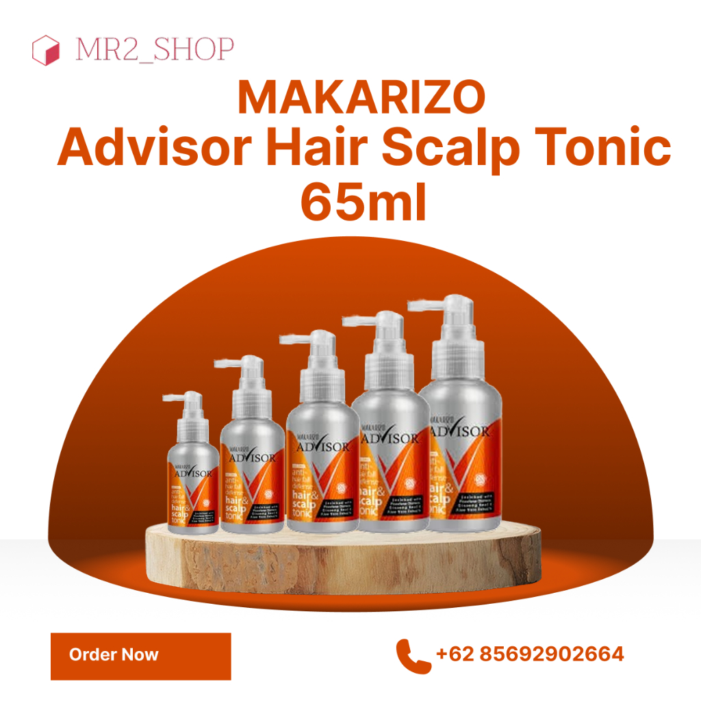 Makarizo Advisor Hair Scalp Tonic 65ml Hair Repair Tonic / Hair Tonic Rambut Rontok